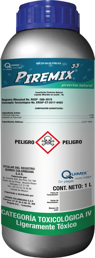Piremix 33, insecticida de piretrina natural